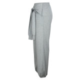 Casual Loose Sport Tie Up Pants XHSY-19665