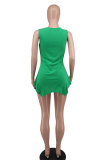 Fashion Sleeveless Solid T Shirt XHXF-401