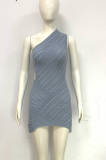 Sexy Single Shoulder Bodycon Dress GFQS-DCL052