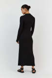 Casual Long Sleeve Knits Maxi Dress GFQS-4059