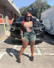 Casual Mid-waist Denim Denim Shorts WAF-77646