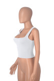 Casual Solid Color Skinny Bottom Shirt Top MZ-001