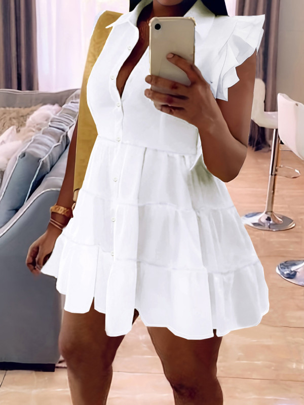 Summer Fashion Solid Color Dress SFY-401