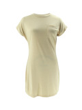 Solid Color Fashion Casual Dress SFY-407