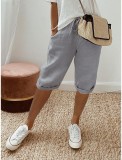Casual Solid Color Five-minute Pants GYSM-W0739