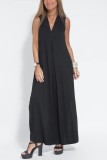 Solid Color Pullover V-Neck Dress Cardigan Jacket Set GYSM-W0743