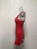 Sexy Sleeveless Faux Leather Zipper PU Dress GYSM-W0315