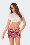 Fashion Sexy Sequins Short Skirt GNYX-23025