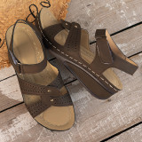 Fish Mouth Open Toe Non-Slip One Buckle Sandals GYUX-F21