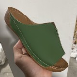 Slope Heel Slippers Thick Bottom Sandals GYUX-21231