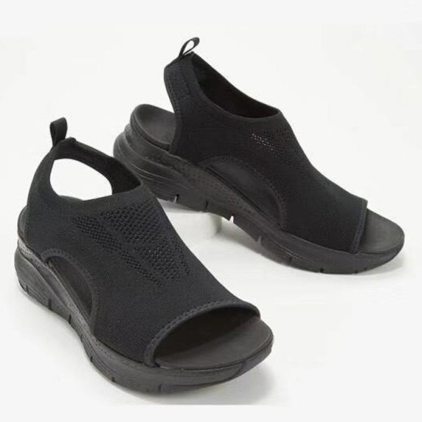 Fly Woven Fish Mouth Sport Muffin Sandals GYUX-16