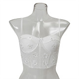 Erotic Lingerie Sexy Floral Sing Top(Can Be Worn Outside) GLSA-1998