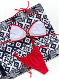Sexy Tie Up Low-waisted Bikini Two Piece Swimsuit CSYZ-588W