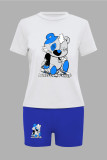 Cartoons Print Short Sleeve Two Piece Shorts Set GDNF-N8008M20