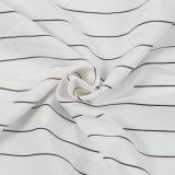 Stripe Sleeveless Crisscross Straps Maxi Dress NY-10782