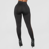 Sexy Tight Mesh Patchwork Sport Pants GOSD-6393