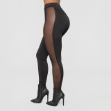 Sexy Tight Mesh Patchwork Sport Pants GOSD-6393