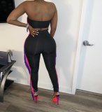 Sexy Backless Gradient Tassel Two Piece Pants Set YS-2408