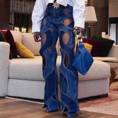 Metal Button Twisted Love Jeans  QYXZ-9125