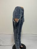 Plus Size Fashion Personalised Jeans QYXZ-9174