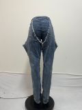 Plus Size Fashion Personalised Jeans QYXZ-9174