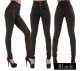 High Waist Solid Color Slim Jeans XCFF-2283167