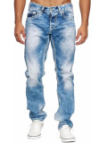 Men Fashion Denim Zipper Straight Jeans XCFF-8988