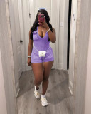 Casual V Neck Sleeveless Romper TR-1313
