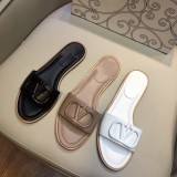 V Buckle Metal Open Toe Flat Sandals GDLW-615-10