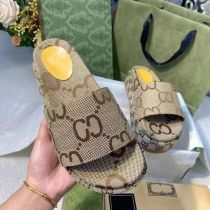 Embroidered Muffin Thick Bottom Height Enhancing Sandal GDLW-603