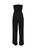 Sexy Solid Color Wrap Chest Wide Leg Jumpsuit ANDF-AD0605