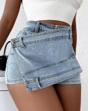 Fashion Denim Irregular Short GSMJ-320