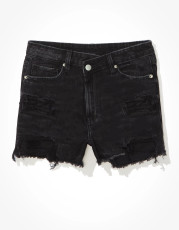 Ripped Raw Edge Denim Short  GKNF-TS-A395