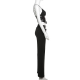 Sexy Strappy Camisole Vest Micro Pants Set XEF-47555