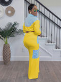 Striped Color Block Long Sleeve Shirt Pants Set SSNF-211458