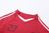 Letter Print Short Sleeve Two Piece Shorts Set XEF-47171