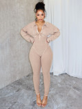 Sexy Deep V Neck Tight Jumpsuit CH-HR24102