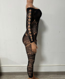 Sexy Hollow Out Heart Skinny Jumpsuit GYDE-030