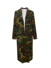 Long Sleeve Camouflage Long Coat LSD-2207