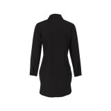 Long Sleeve Lapel Split Solid Shirt AIL-282