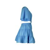 One Neck Short Sleeve Cake Dress AIL-279