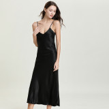 Halter Dress V-Neck Sexy Long Pajamas GDNL-5020B