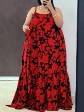 Plus Size Summer Holiday Sling Dress GWSF-215063342