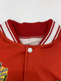 Plus Size Long Sleeve Tops Baseball Jacket GAWE-6275