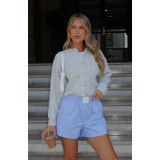 Casual Solid Color Cardigan Sweater Short Coat ASL-6750