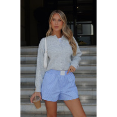 Casual Solid Color Cardigan Sweater Short Coat ASL-6750