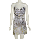 Sexy Backless Sling Mini Dress XEF-50815
