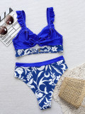 Sexy Print Patchwork Bikinis Two Piece Swimsuit CSYZ-931