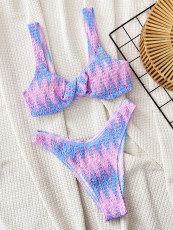 Tie Dye Print Two Piece Swimsuit CSYZ-820