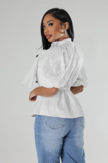 Solid Color Long Sleeve Slim Shirt SFY-TD2785